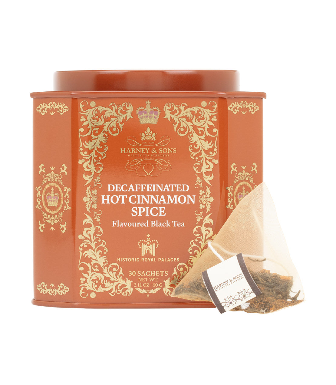 Decaf Hot Cinnamon Spice, HRP Tin of 30 Sachets
