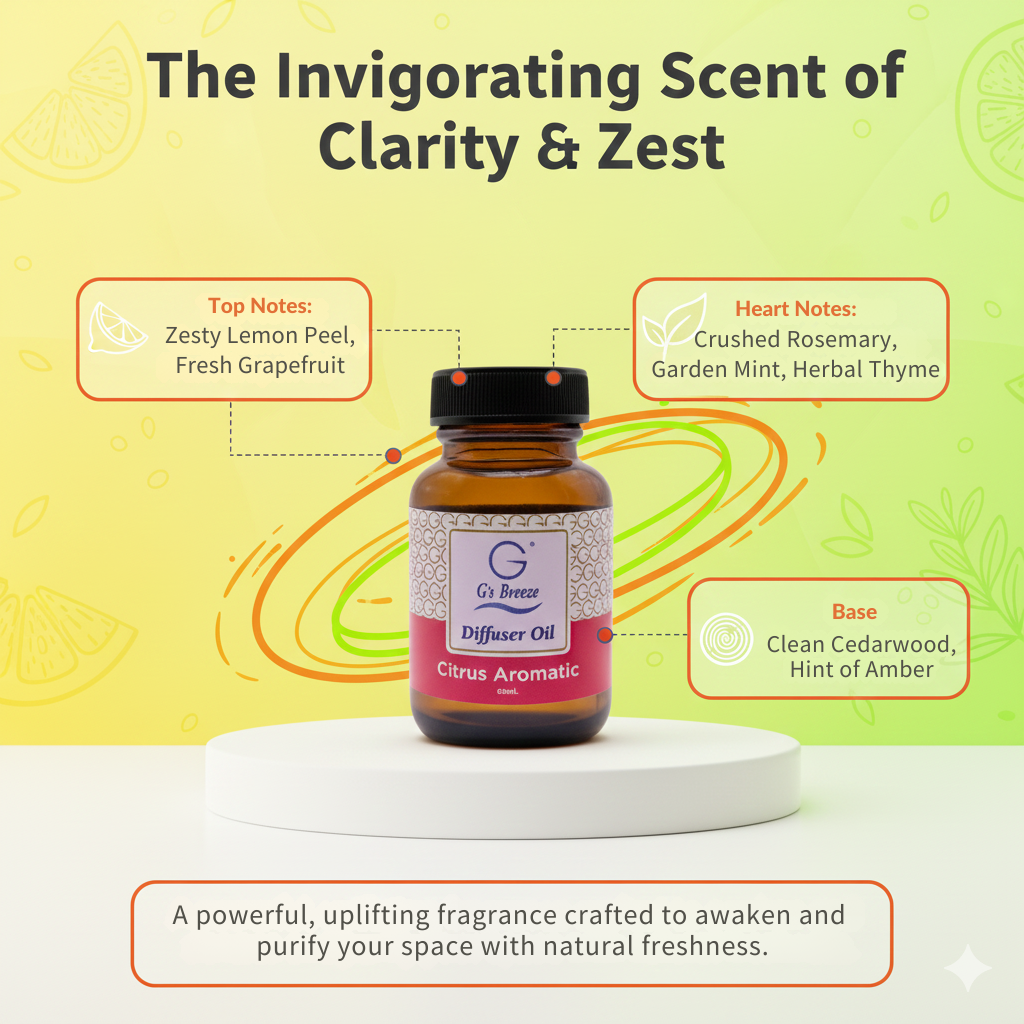 G's Breeze Diffuser Oil –  60ML Amazing Scents