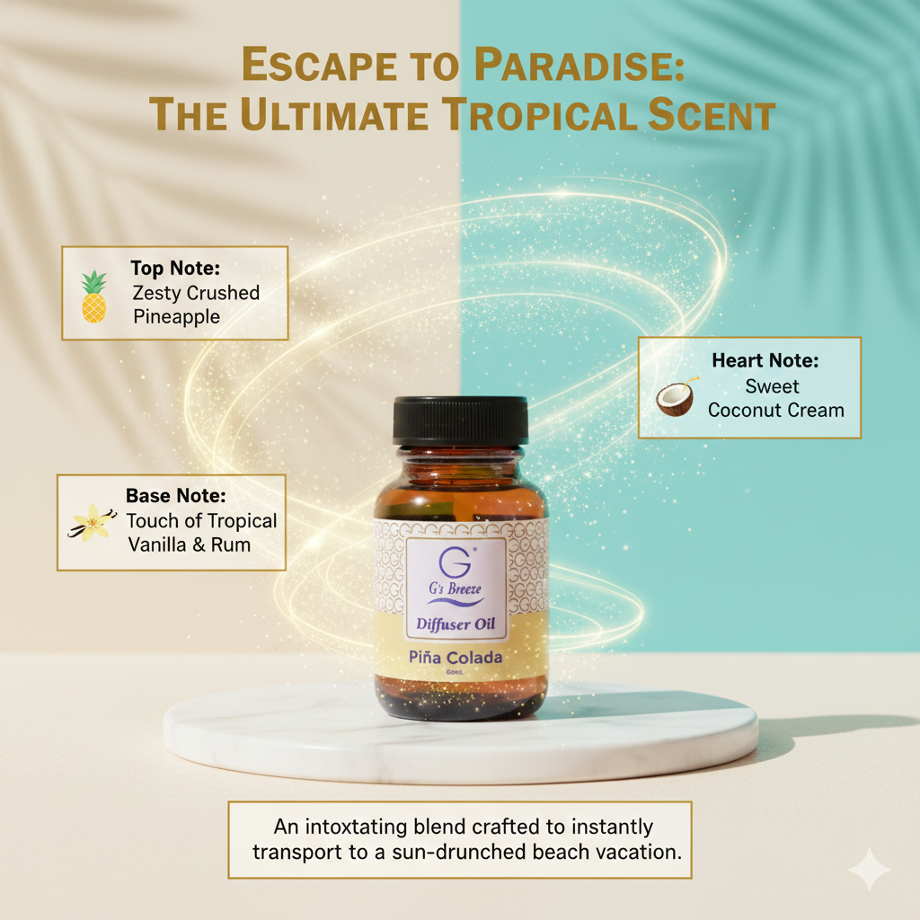 G's Breeze Diffuser Oil –  60ML Amazing Scents