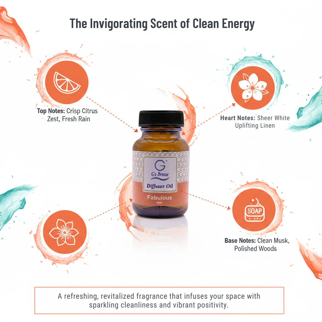 G's Breeze Diffuser Oil –  60ML Amazing Scents