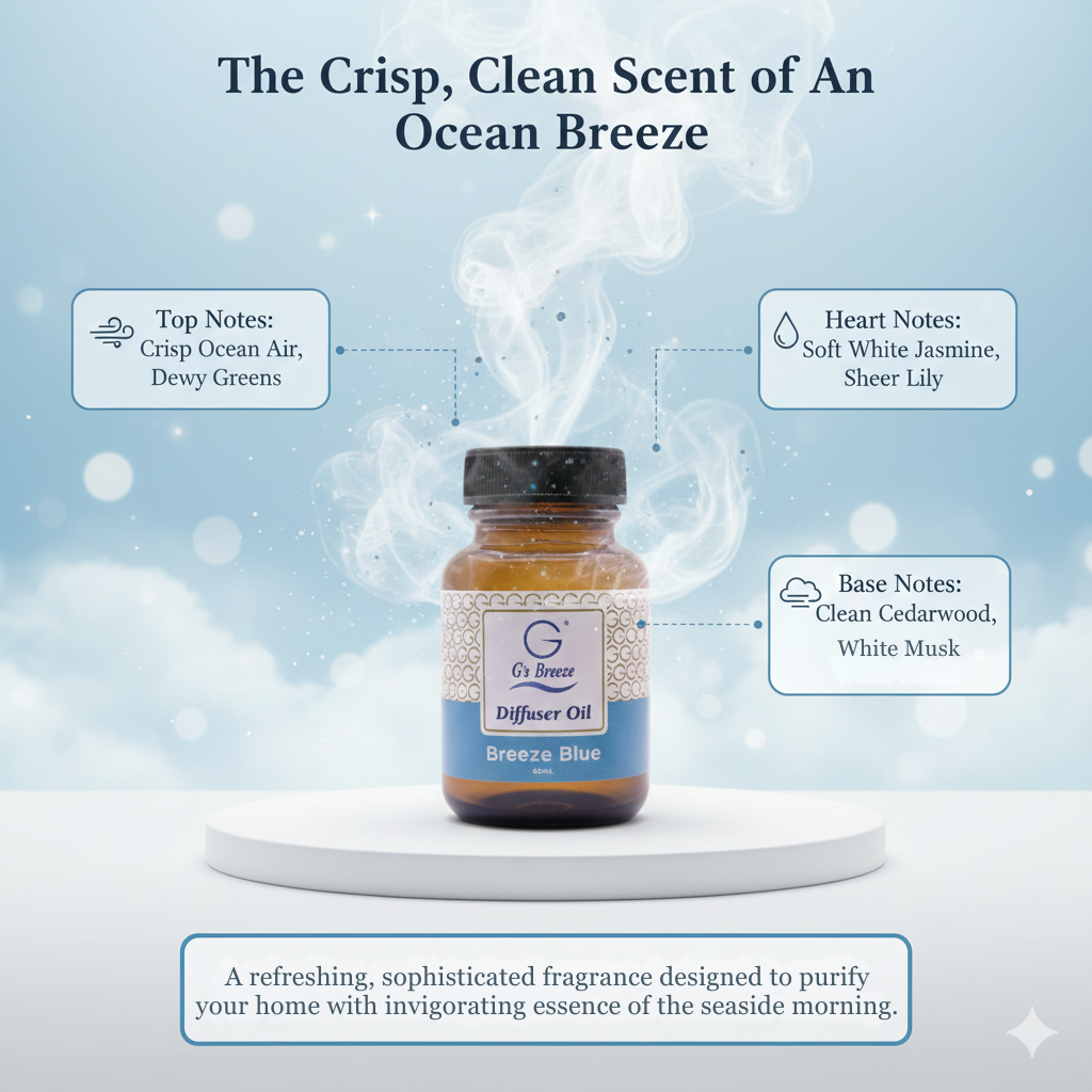 G's Breeze Diffuser Oil –  60ML Amazing Scents