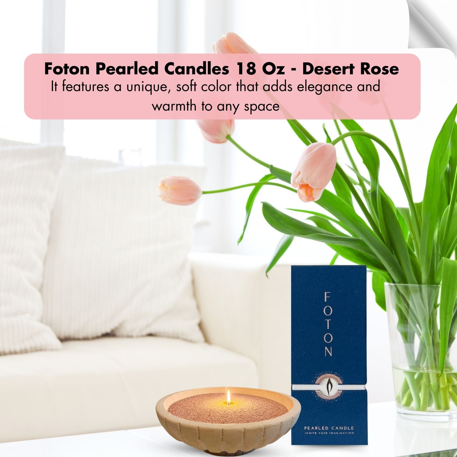 FOTON® Candle - Desert Rose - Unscented
