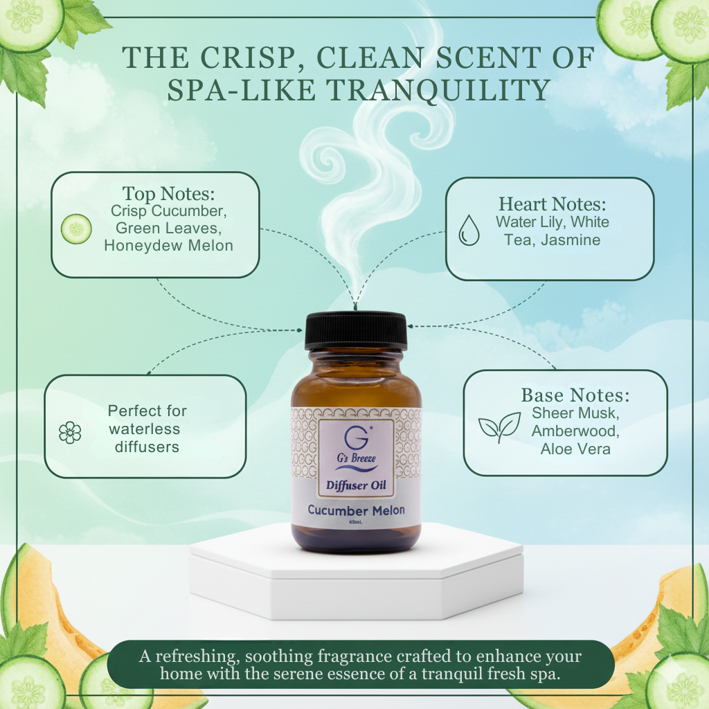 G's Breeze Diffuser Oil –  60ML Amazing Scents
