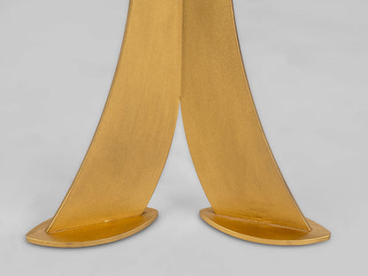 Split Leg Sofa Table (Black with gold legs)