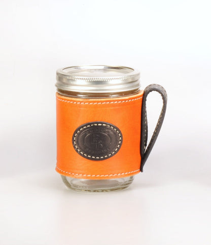 Enrico Bartolini Leather Mason Jars