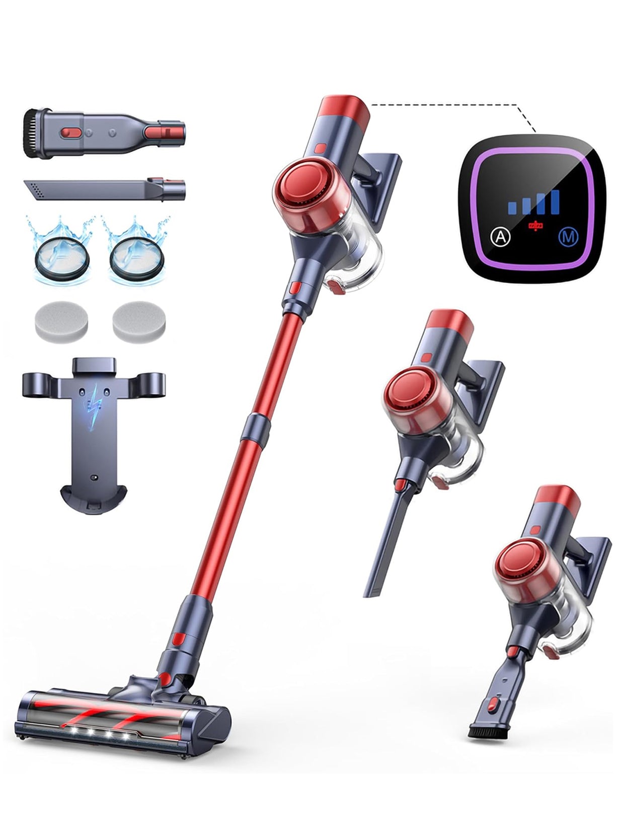 Buture VC50 Red Cordless Vacuum