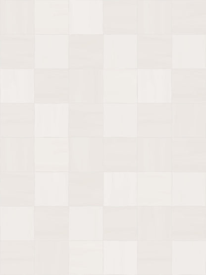 Zellige Wallpaper, white