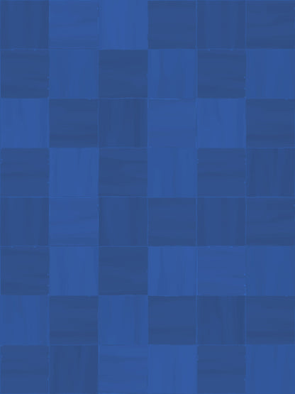 Zellige Wallpaper, cobalt