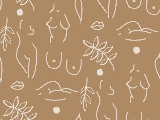 Neutral Nudes Wallpaper, coco & white