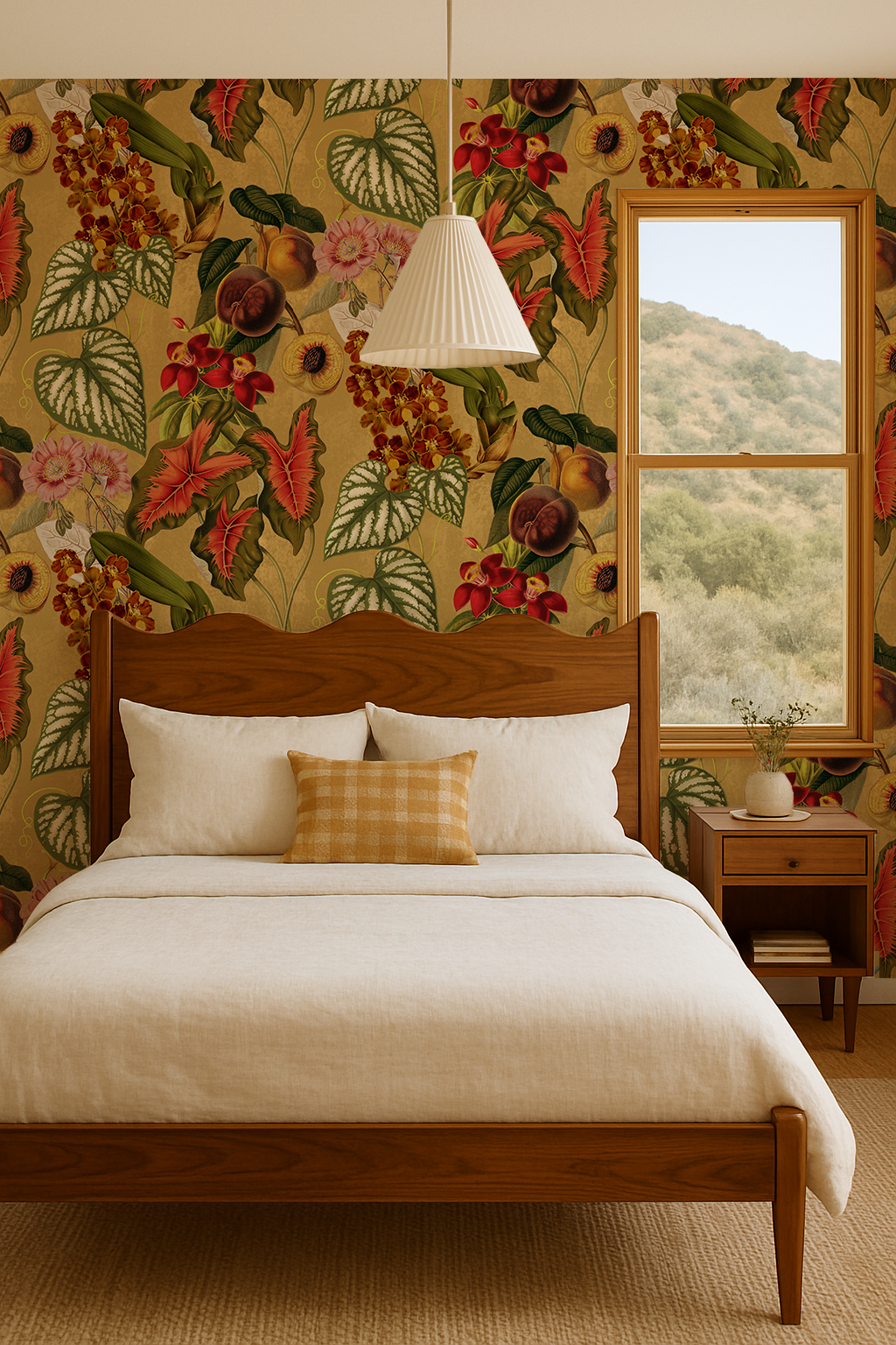 Cali Tropicale Wallpaper, yellow