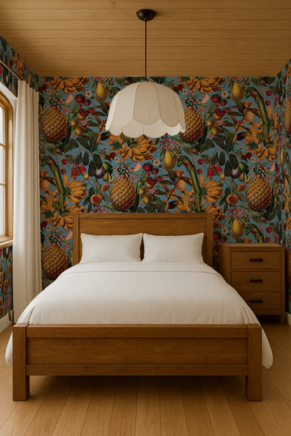 Juicy Fruit Wallpaper, blue