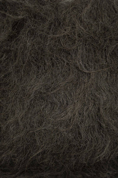 Organic Wool Pillow - Handwoven Brushed Wood Decorative Pillow