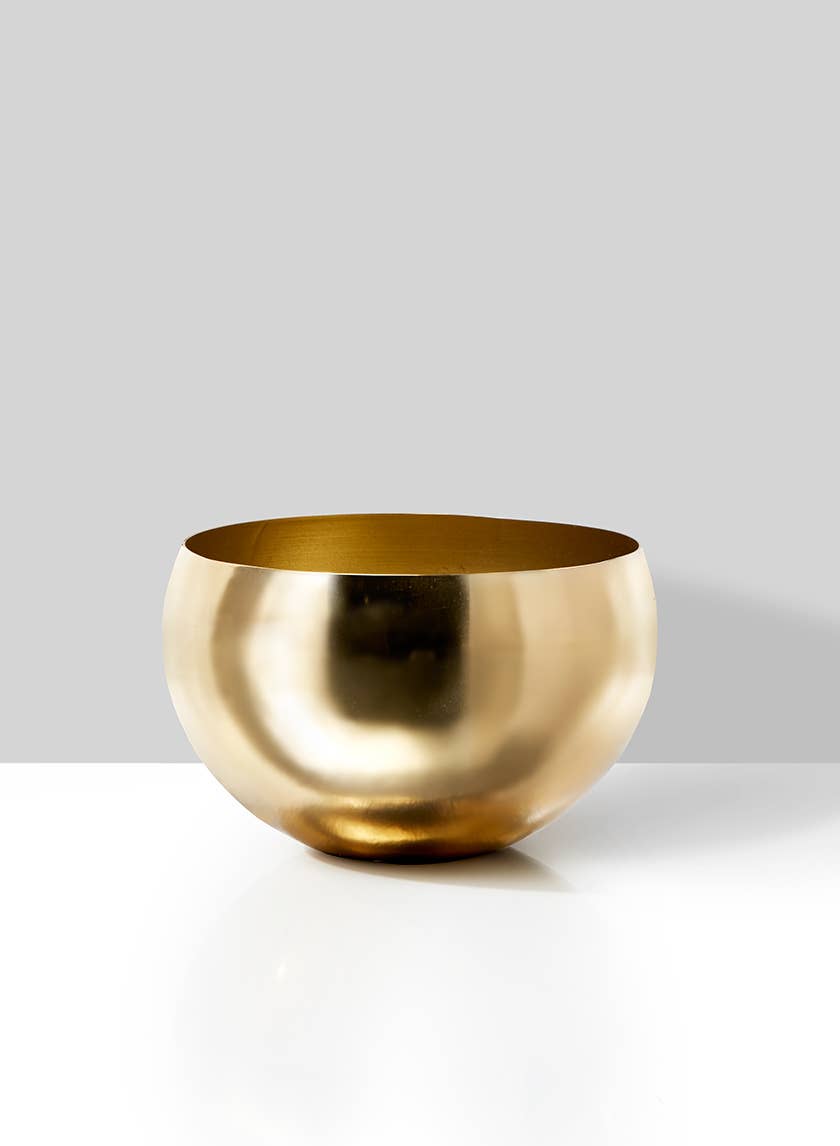 5.5-Inch Gold Bowl with Shiny Finish Gs Breeze