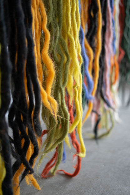 Wool Wall Hanging with Traditional Carpathian Pattern