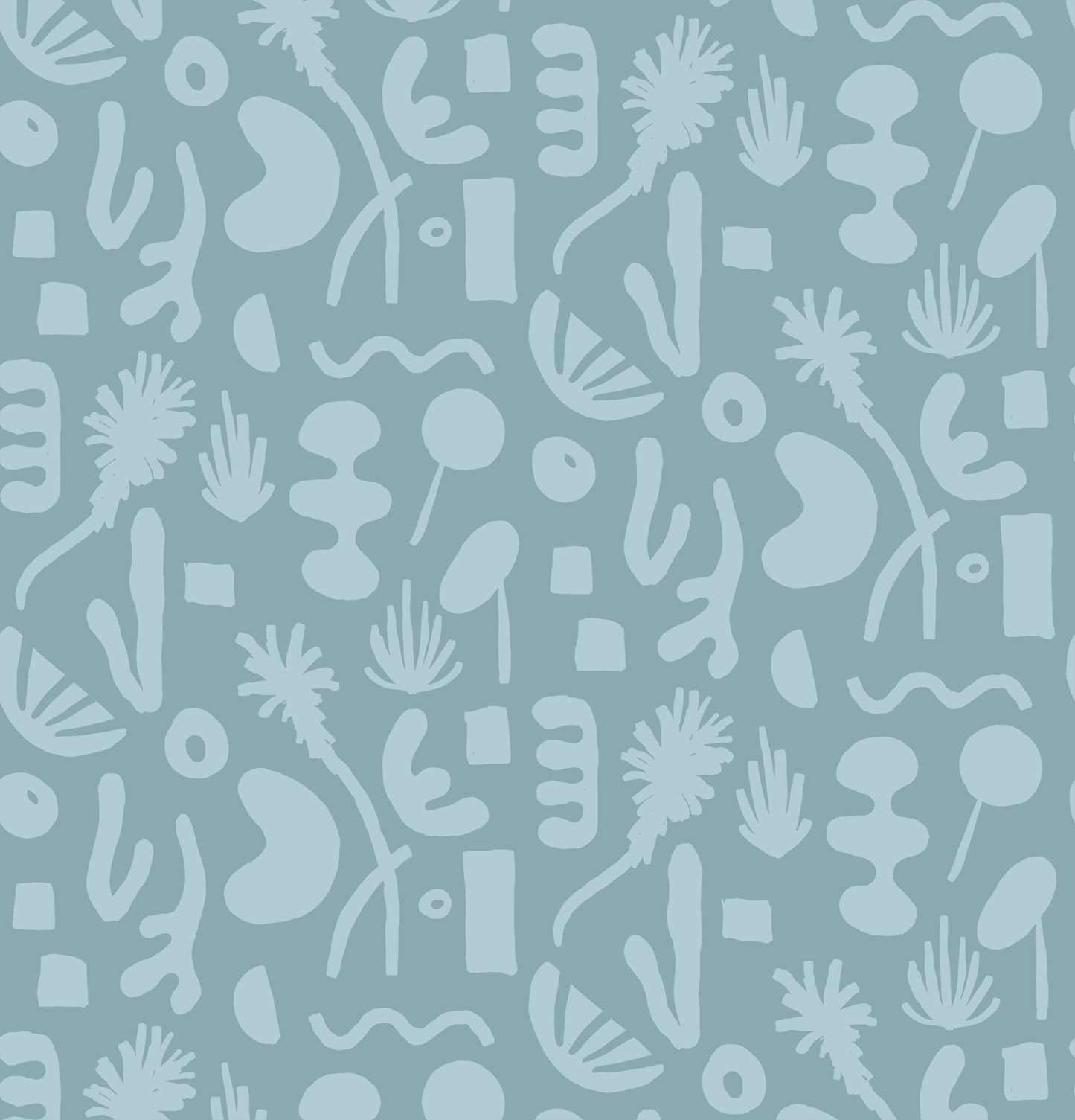 Pool Side Wallpaper, blue