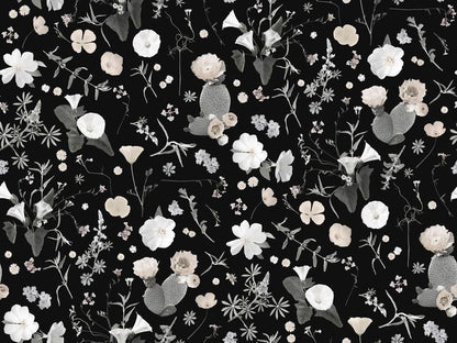 California Native Wallpaper, black and white